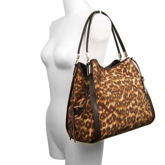 COACH Madison Ocelot Phoebe Shoulder Bag - Picture 2 of 16